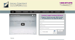 Desktop Screenshot of legalcontentwriters.com