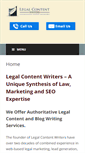Mobile Screenshot of legalcontentwriters.com